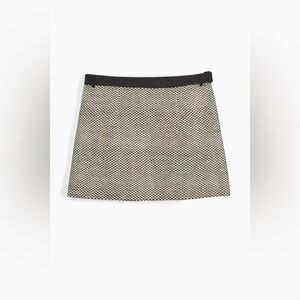 COS Atelier Collection Woven Raffia Belted Wrap Mini Skirt Size 6